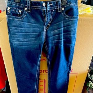 Miss me mid rise size 32 straight jeans.